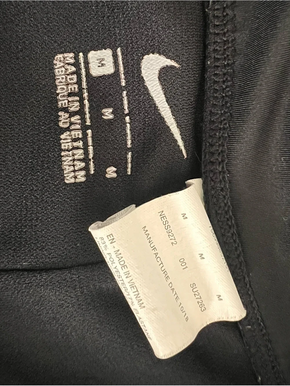 Nike Black Dri-FIT Fitted Workout Shorts Size M Running Training